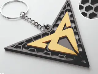 Cupra honeycomb logo kerychain