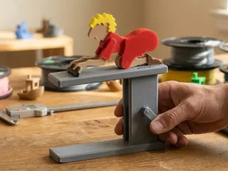 The Cleaning Lady - Mechanical Kinetic Automaton