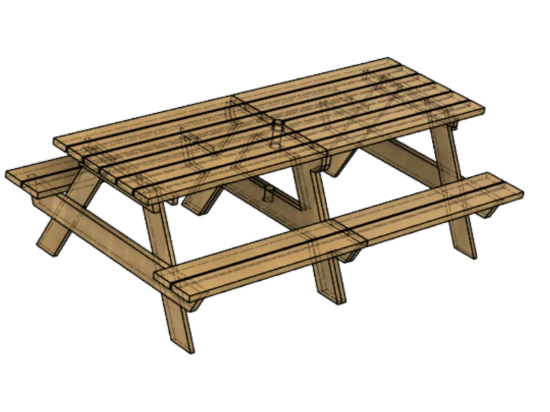 table de pic nique