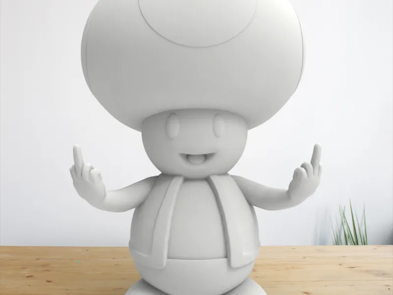 Toad Middle Finger