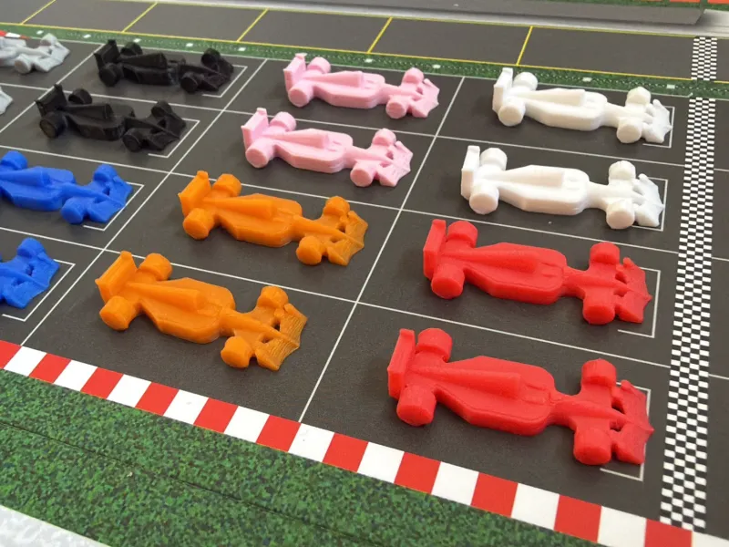 F1 Board Game Mini Racing Car - Easy Print