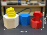 Set of containers of different sizes for small items-0