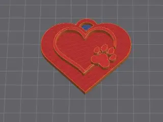 Keychain hart with keychain
