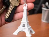 Mini Eiffel Tower Keychain – Paris Souvenir Print-0