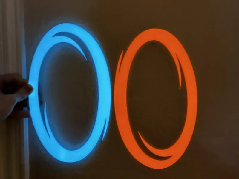 Portal Wall Art (Glowing) - Aperture Science