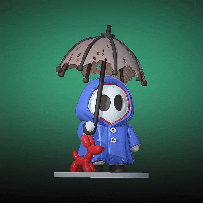 Ghost with sombrilla-0