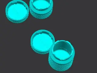 Twist Lock Container with Honeycomb Pattern