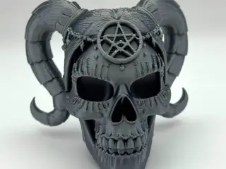 Creepy Female Skull