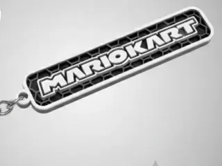 Mariokard logo keychain