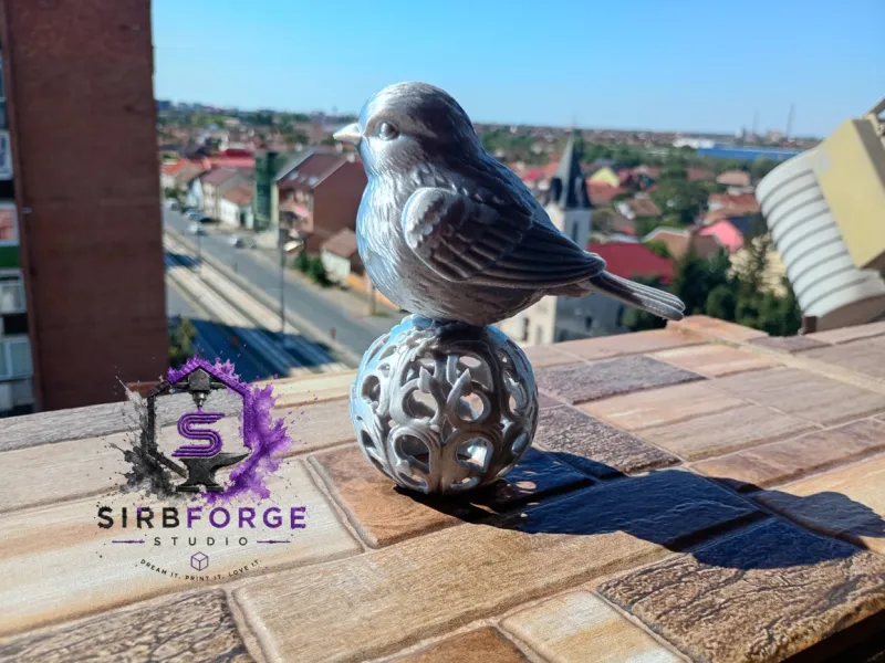 🐦💡Stenen Vogel Sokkellamp & Tuindecoratie🐦💡