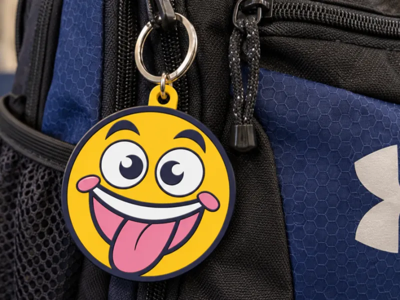 smiley keychain