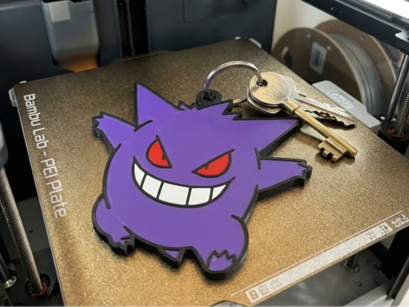 Gengar Pokémon sleutelhanger