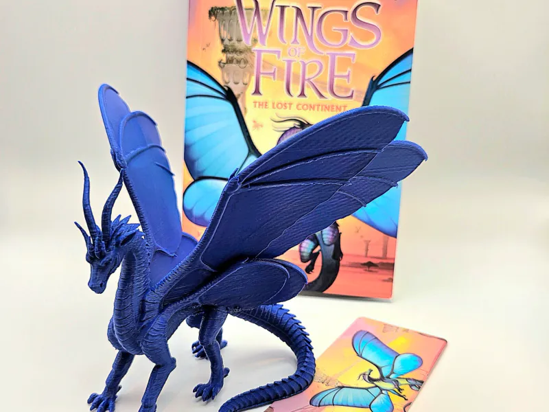 Wings of Fire Silkwing Dragon: Blue
