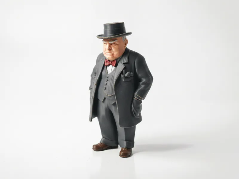 Figurine Historique de Winston Churchill Imprimable en 3D