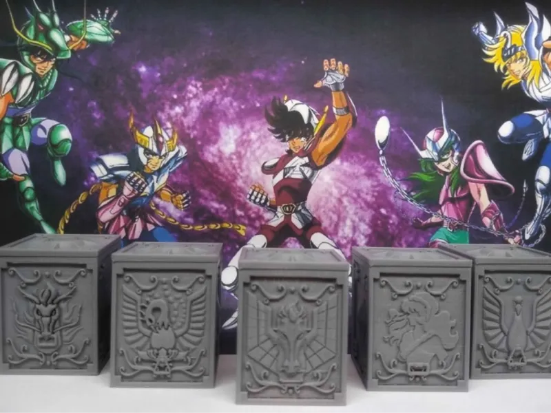 Cajas de armadura caballero del zodiaco