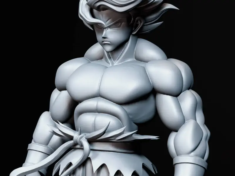 Goku Super Sayajin SSJ - DBZ 3D Printing STL