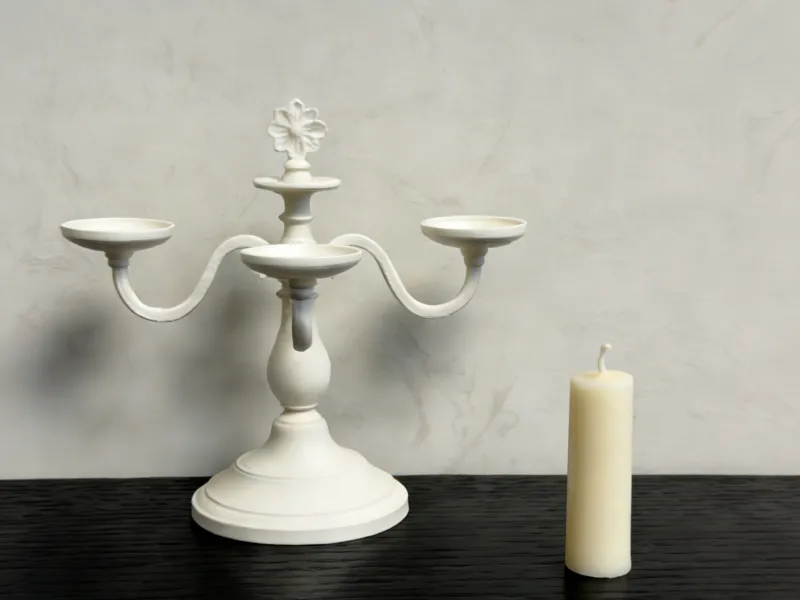 Candelabro vintage inglese a tre posti