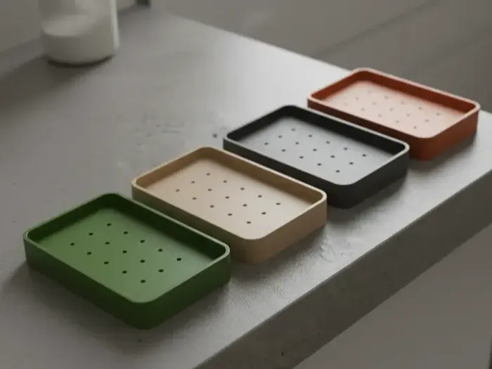 Modern Soap Dish with Drain Tray | Soap Tray | Dish Tray