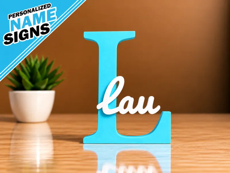 3D Name Plate - Lau