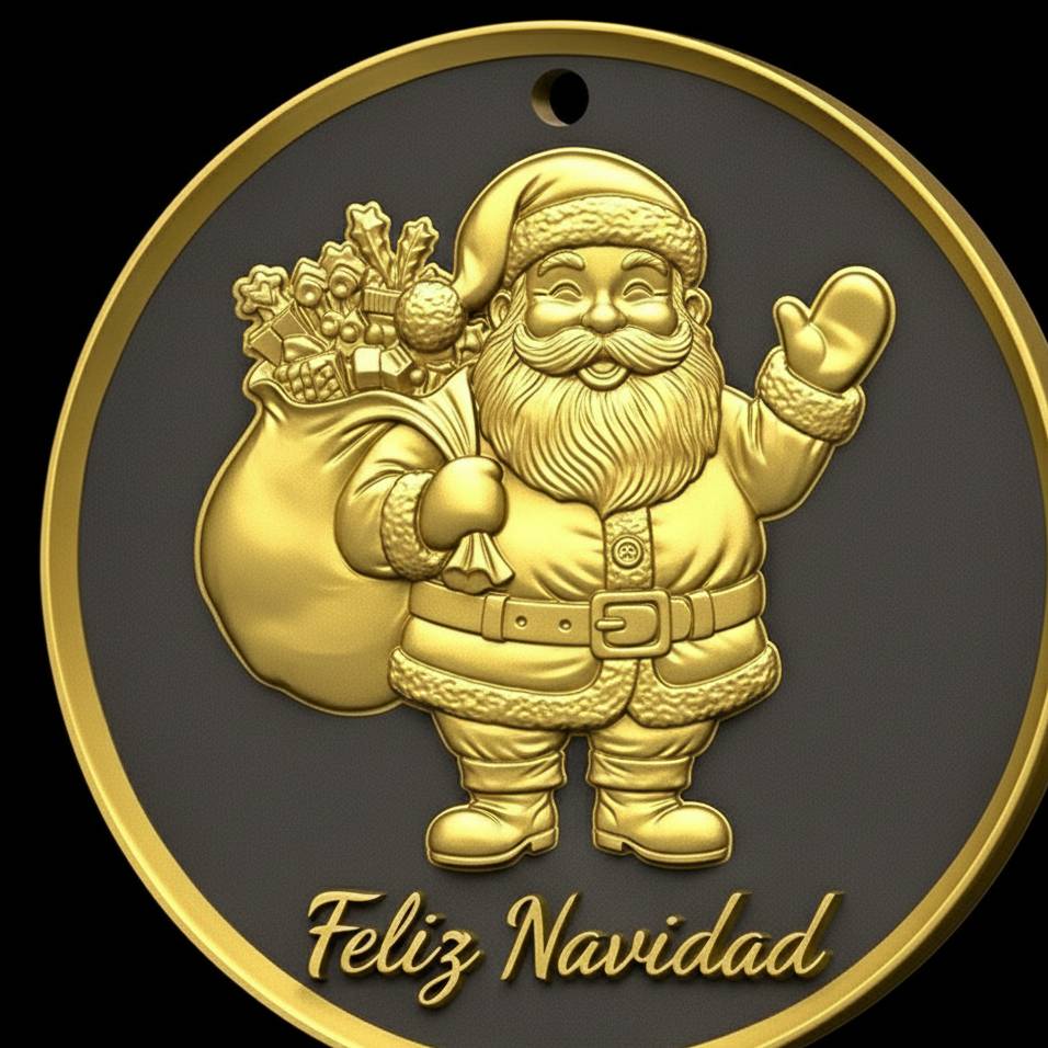 ADORNO NAVIDAD PARA ARBOL PAPA NOEL