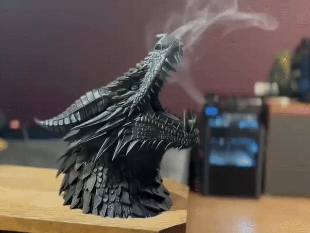 Dragon incense decor