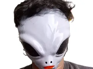 Alien mask for Halloween, fun and wall art