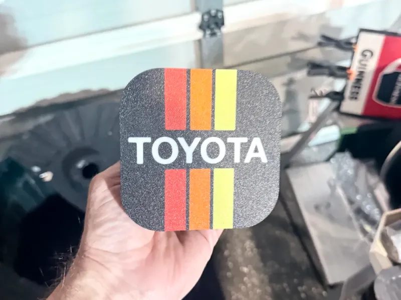 Classic Toyota tow hitch cover