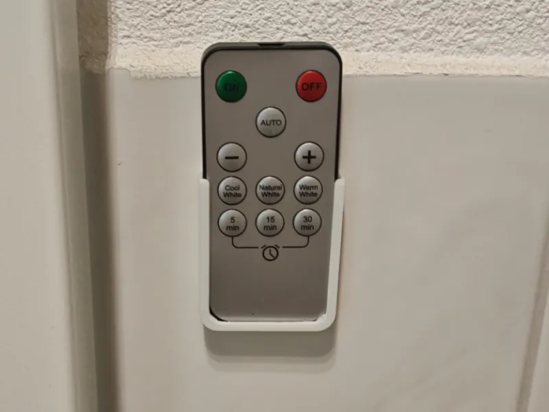 wall holder for LED small remote control 86x40x8mm