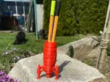 Retro Rocket Pen Holder-0