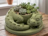 Sleeping Baby Dragon Planter-0