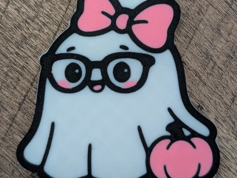 Girly Ghost Keychain