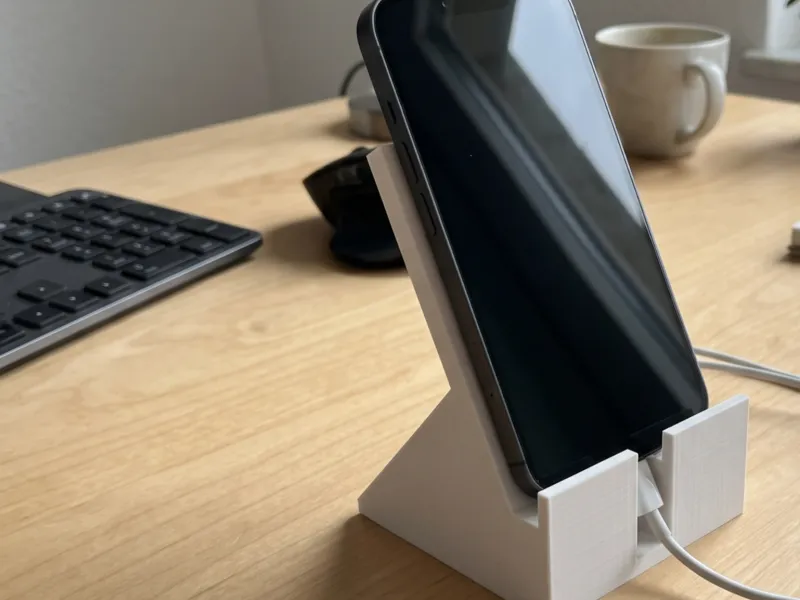 Floating Phone Stand with Charging Slot