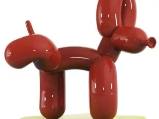 Peeing Balloon Dog Sculpture