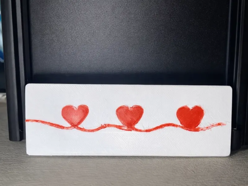 book mark 3 corazones