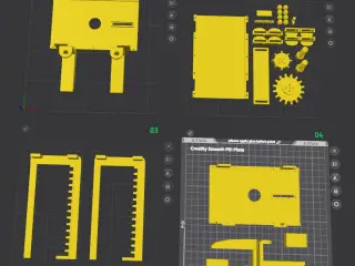 Phone holder for pc screen (improved)