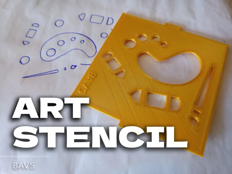 🎨 Art Stencil for Organizer ✏️✨