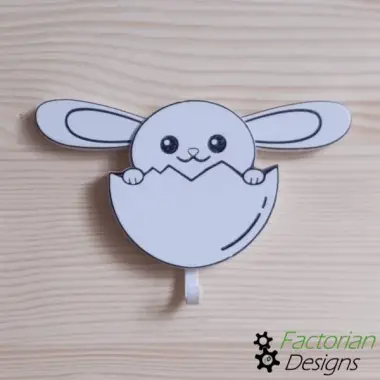 Key & Towel Holder - Wall Bunny - Funny and Cute Organizer-0