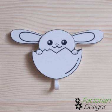 WALL KEY HOLDER - FUNNY AND CUTE BUNNEY KEY HANGER-0