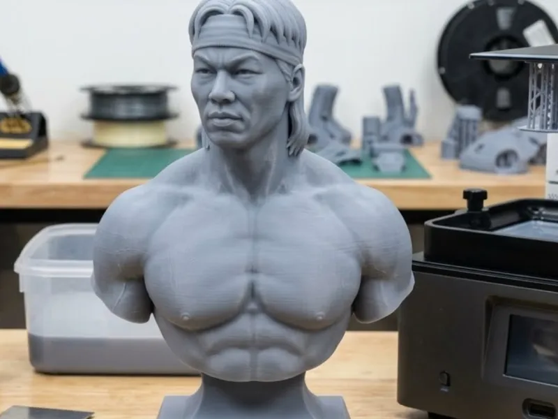 Chong Li Bust STL Bloodsport Sculpture 3D Print Model