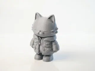 Cute Cat Figurine Chibi Character 3D Printable
