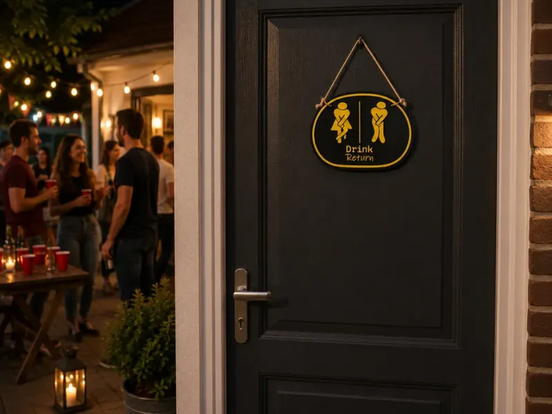 Uniseks toiletbord – toiletdeurbord
