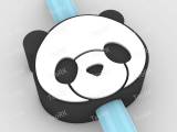 Straw Topper panda bear-0