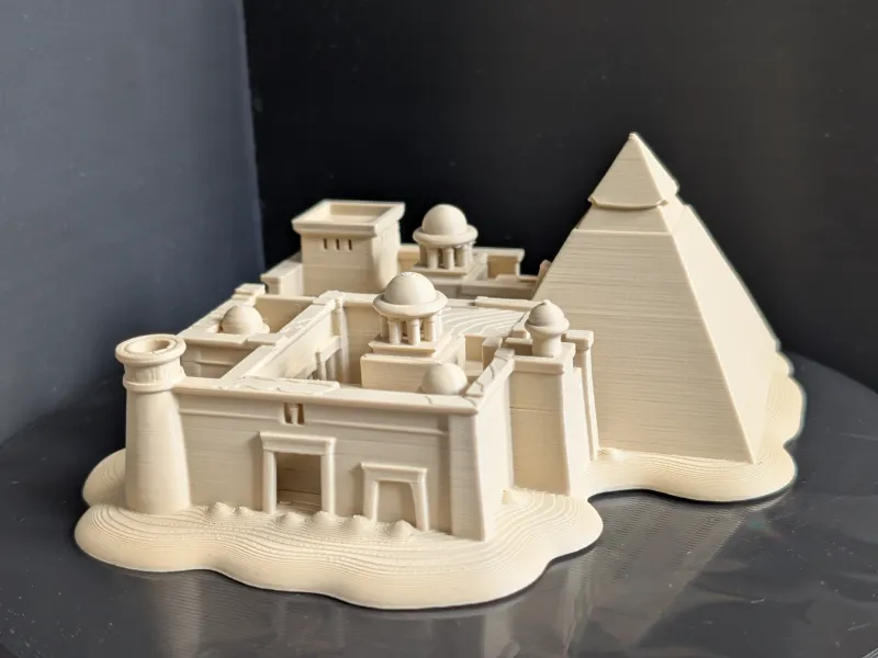 Ancient Egyptian Pyramid Complex Miniature 022