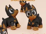 Articulated dobarman terrier STL & 3MF-0