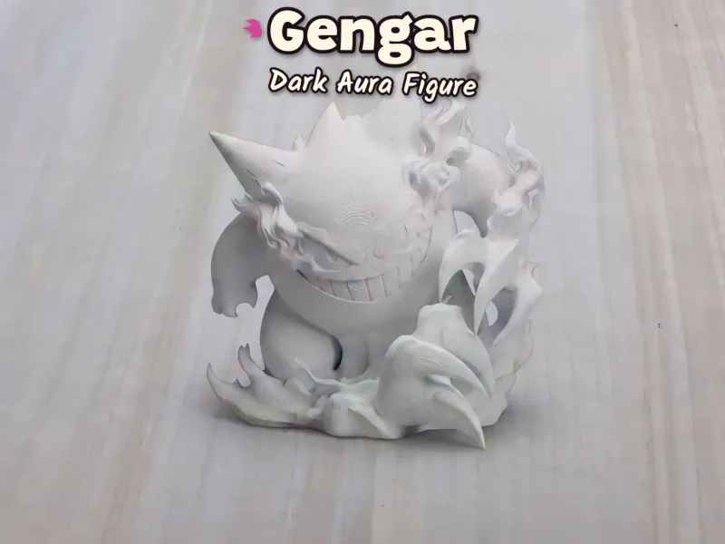 GENGAR KARANLIK AURA POKEMON NINTENDO 3D FİGÜR ÖZEL [ÜCRETSİZ]