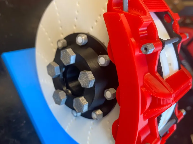 Disc brake with LED lights