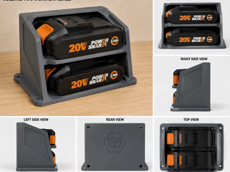 Worx battery holder