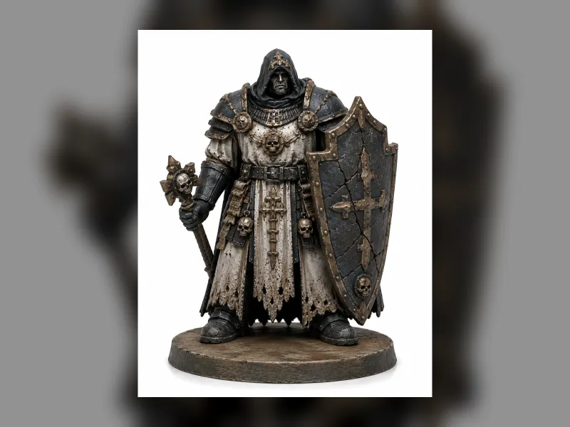 Shadow Priest Large Cracked Shield