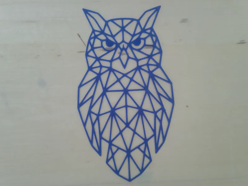 Owl LowPoly WallArt