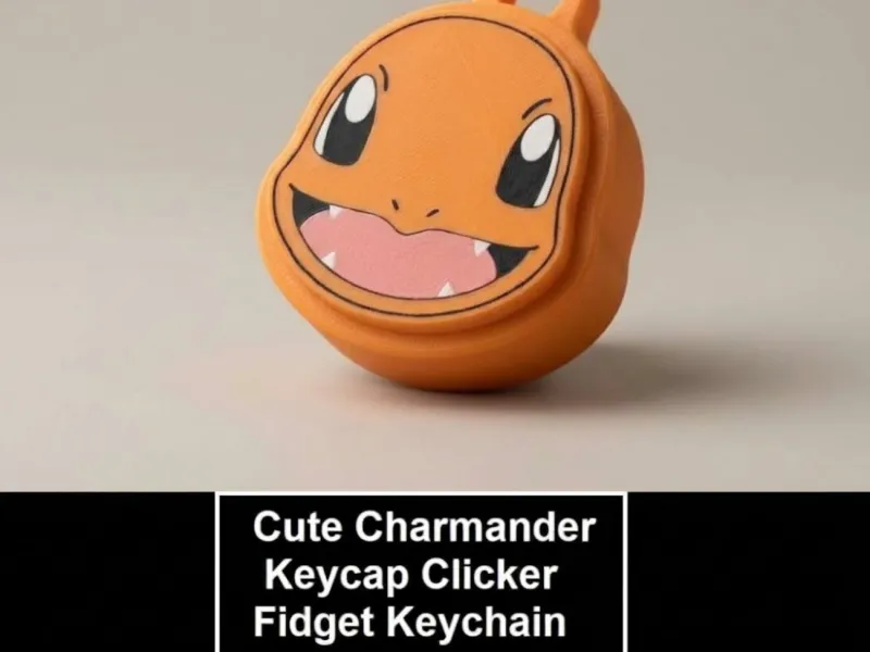 Adorable Bouton-Poussoir Charmander / Porte-clés Anti-stress
